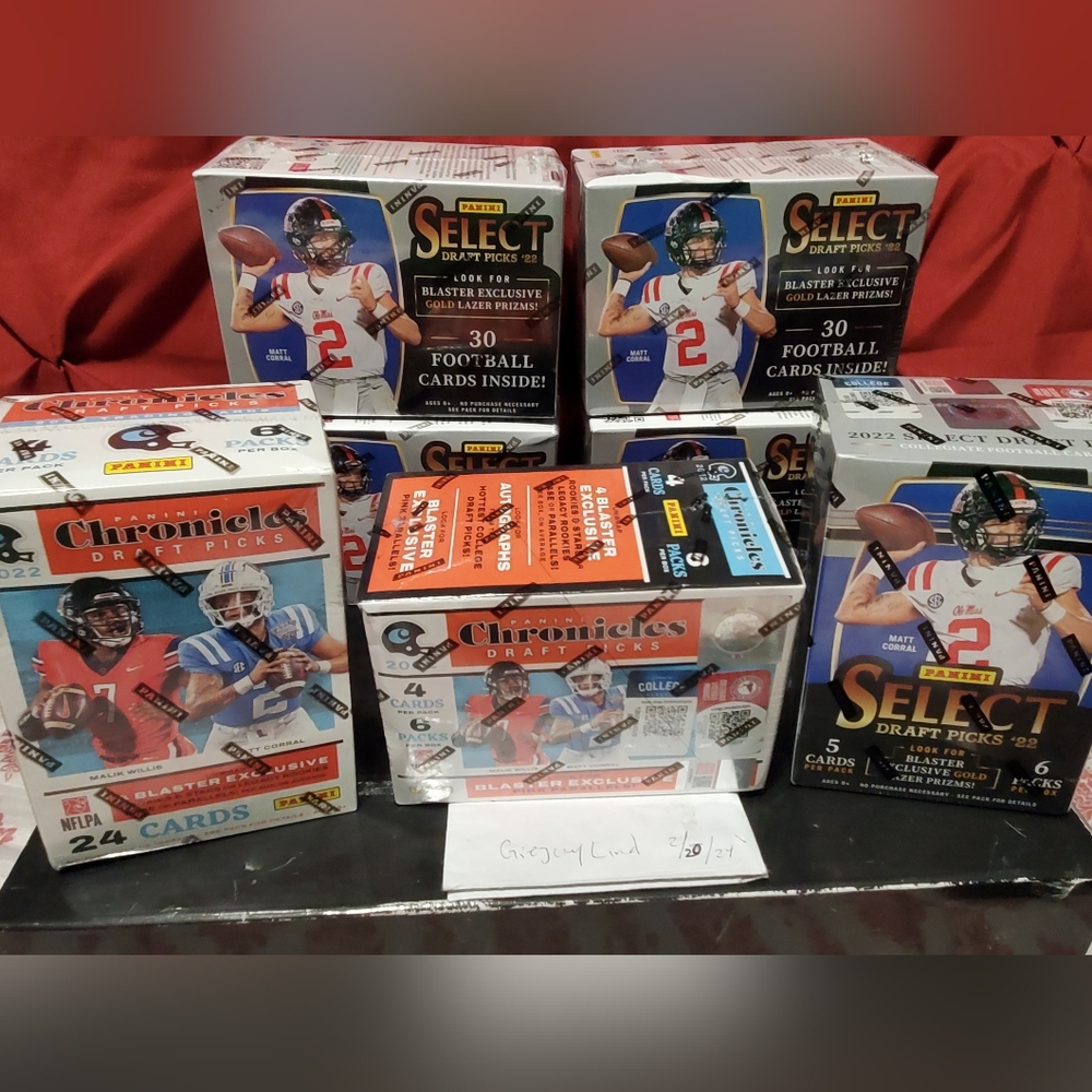 *SOLD* Panini Blaster Box Football Cards mahomes chase jefferson jackson